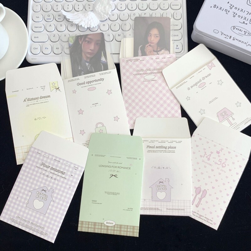 6db kártyahüvelyes boríték táska csomagolóanyag nagy értékű nátronpapír kis boríték kártyához