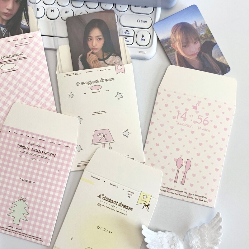 6db kártyahüvelyes boríték táska csomagolóanyag nagy értékű nátronpapír kis boríték kártyához