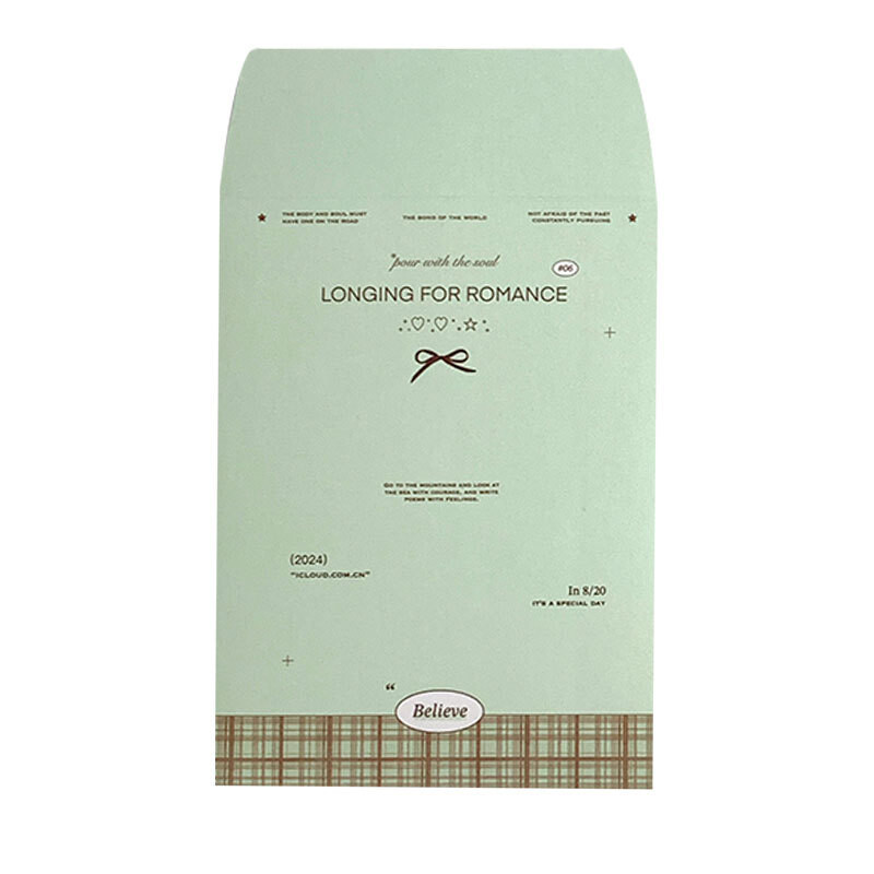 6db kártyahüvelyes boríték táska csomagolóanyag nagy értékű nátronpapír kis boríték kártyához