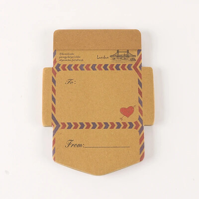 Starinske mini kuverte Kreativne retro kraft džepne kuverte Kawaii blokovi za bilješke Razglednice za vjenčanje Omot za pozivnice