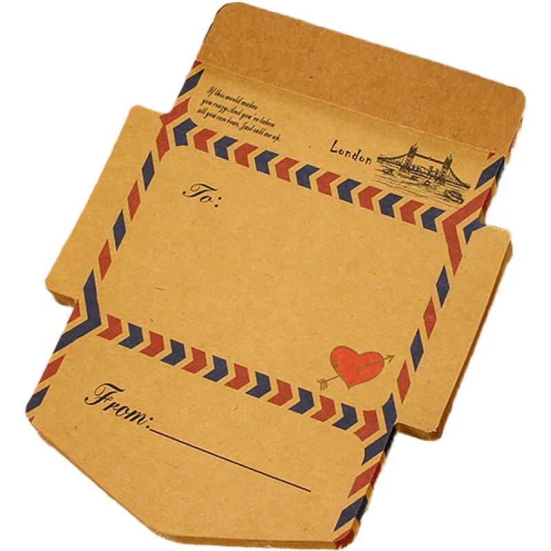 Starinske mini kuverte Kreativne retro kraft džepne kuverte Kawaii blokovi za bilješke Razglednice za vjenčanje Omot za pozivnice