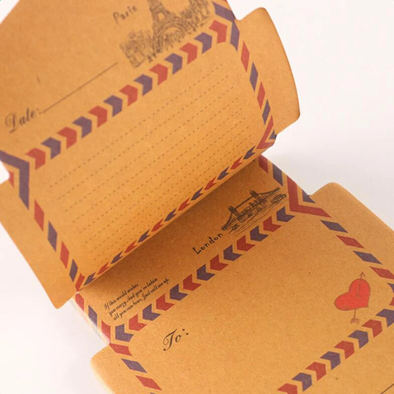 Starinske mini kuverte Kreativne retro kraft džepne kuverte Kawaii blokovi za bilješke Razglednice za vjenčanje Omot za pozivnice