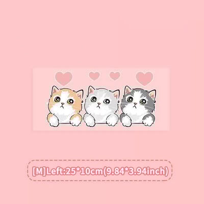 ATsafepro Autocolant auto drăguț cu trei pisici ornamente grafice capota mașinii accesorii geamuri laterale pentru caroserie Parte exterioară universală