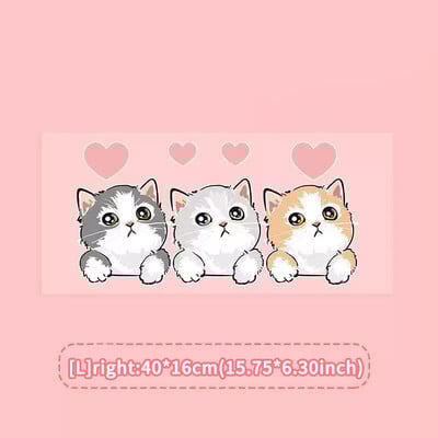 ATsafepro Autocolant auto drăguț cu trei pisici ornamente grafice capota mașinii accesorii geamuri laterale pentru caroserie Parte exterioară universală