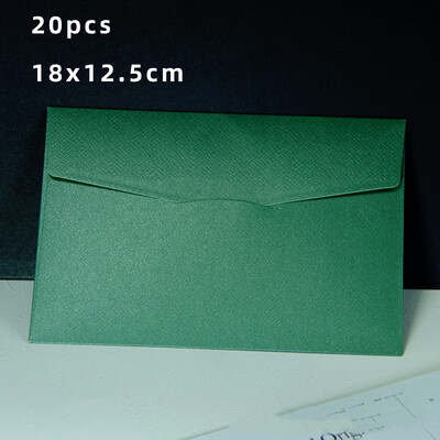 20τμχ Φάκελοι για Προσκλητήρια Κενοί καρτ ποστάλ Μήνυμα δώρου 18x12,5 εκ. Μαργαριταρένιο χαρτί Γάμος Επαγγελματική τσάντα αποθήκευσης χαρτικών
