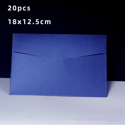 20τμχ Φάκελοι για Προσκλητήρια Κενοί καρτ ποστάλ Μήνυμα δώρου 18x12,5 εκ. Μαργαριταρένιο χαρτί Γάμος Επαγγελματική τσάντα αποθήκευσης χαρτικών