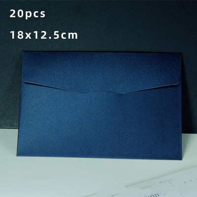 20τμχ Φάκελοι για Προσκλητήρια Κενοί καρτ ποστάλ Μήνυμα δώρου 18x12,5 εκ. Μαργαριταρένιο χαρτί Γάμος Επαγγελματική τσάντα αποθήκευσης χαρτικών