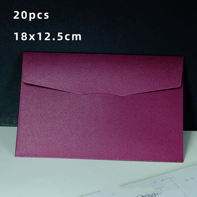 20τμχ Φάκελοι για Προσκλητήρια Κενοί καρτ ποστάλ Μήνυμα δώρου 18x12,5 εκ. Μαργαριταρένιο χαρτί Γάμος Επαγγελματική τσάντα αποθήκευσης χαρτικών