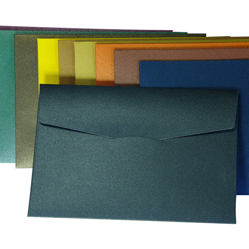 20τμχ Φάκελοι για Προσκλητήρια Κενοί καρτ ποστάλ Μήνυμα δώρου 18x12,5 εκ. Μαργαριταρένιο χαρτί Γάμος Επαγγελματική τσάντα αποθήκευσης χαρτικών