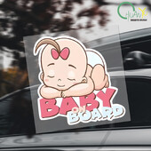 14CMX15CM Baby ON Board PVC lipdukas miegančio kūdikio automobilio lipdukas, skirtas Opel lipdukams