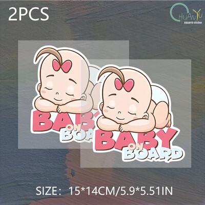 14CMX15CM Baby ON Board PVC lipdukas miegančio kūdikio automobilio lipdukas, skirtas Opel lipdukams