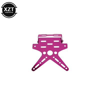 Aukštos kokybės lydinio universalaus motociklo valstybinio numerio laikiklio tvirtinimo kronšteinas, aliuminis, reguliuojamas registracijos numerio dangtelis