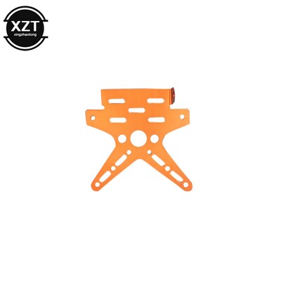 Aukštos kokybės lydinio universalaus motociklo valstybinio numerio laikiklio tvirtinimo kronšteinas, aliuminis, reguliuojamas registracijos numerio dangtelis