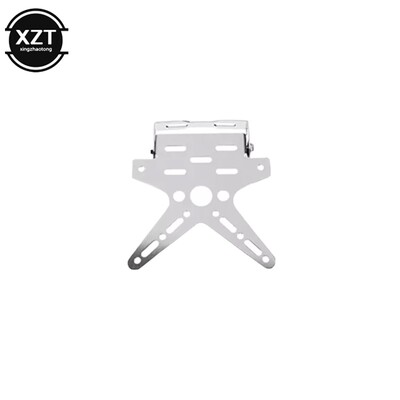 Aukštos kokybės lydinio universalaus motociklo valstybinio numerio laikiklio tvirtinimo kronšteinas, aliuminis, reguliuojamas registracijos numerio dangtelis