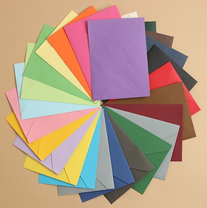 Комплект старинни пликове от 50 листа за поздравителни картички за сватба и рожден ден