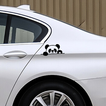 BLKUOPAR Peeking Panda Αυτοκόλλητα αυτοκινήτου Vinyl ATV Creative Decal Cute Occlusion Scratch Ψυγείο Κλιματιστικό Αξεσουάρ αυτοκινήτου