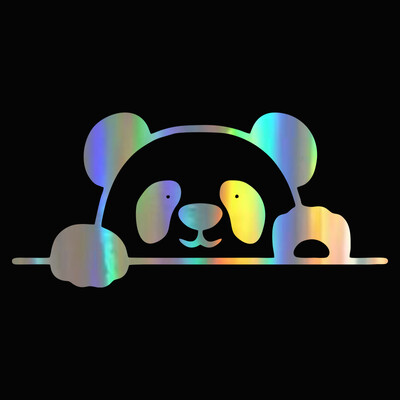 BLKUOPAR Peeking Panda Αυτοκόλλητα αυτοκινήτου Vinyl ATV Creative Decal Cute Occlusion Scratch Ψυγείο Κλιματιστικό Αξεσουάρ αυτοκινήτου