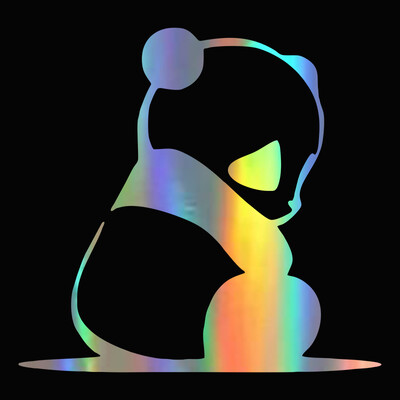 BLKUOPAR Peeking Panda Αυτοκόλλητα αυτοκινήτου Vinyl ATV Creative Decal Cute Occlusion Scratch Ψυγείο Κλιματιστικό Αξεσουάρ αυτοκινήτου