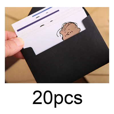 20/40/80 buc., clasic, alb, negru, Kraft, mini plicuri de hârtie pentru fereastră, plic pentru invitații de nuntă, plic pentru cadou