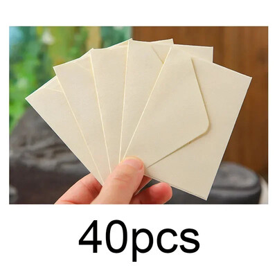 20/40/80 buc., clasic, alb, negru, Kraft, mini plicuri de hârtie pentru fereastră, plic pentru invitații de nuntă, plic pentru cadou