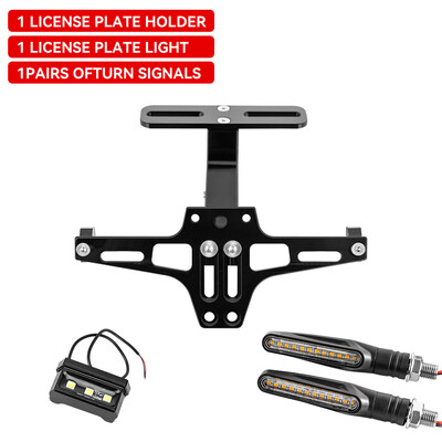 Για 250 Duke 125 200 390 790 990 1190 Μοτοσικλέτα Ρυθμιζόμενη πίσω ουρά Τακτοποιημένη βάση στήριξης πινακίδας Αξεσουάρ φωτισμού LED