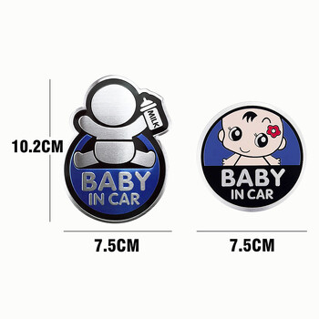 1 бр. Baby On Board Sticker Kid In Car Care Caution Safety Warnning Decal Прозорец Предно стъкло Странична декорация на тялото Автоаксесоари