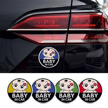 1 бр. Baby On Board Sticker Kid In Car Care Caution Safety Warnning Decal Прозорец Предно стъкло Странична декорация на тялото Автоаксесоари