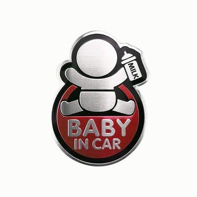Αυτοκόλλητο 1 τεμ. Baby On Board Kid In Car Car Care Προσοχή Προειδοποίηση Ασφάλειας Αυτοκόλλητα Παράθυρο παρμπρίζ Διακόσμηση πλαϊνής πλευράς αμαξώματος Αξεσουάρ αυτοκινήτου
