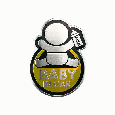 Αυτοκόλλητο 1 τεμ. Baby On Board Kid In Car Car Care Προσοχή Προειδοποίηση Ασφάλειας Αυτοκόλλητα Παράθυρο παρμπρίζ Διακόσμηση πλαϊνής πλευράς αμαξώματος Αξεσουάρ αυτοκινήτου