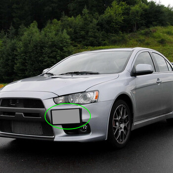 Για Mitsubishi Lancer GTS EVO X 2008-2018 Πλαίσιο Πινακίδας 2008-2018 Μετατοπιστής βάσης Αξεσουάρ αυτοκινήτου Αυτόματη μπροστινή βάση προφυλακτήρα