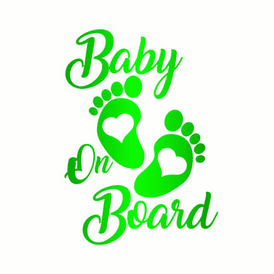 Automobilio lipdukas 3D 12,7cm*17,8CM Baby On Board lipdukai 3D lipdukai ant automobilio atspindinčio motociklo automobilio modelio