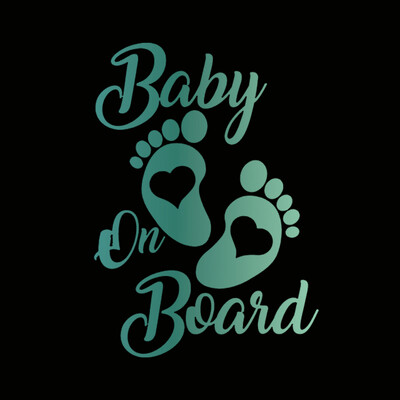 Automobilio lipdukas 3D 12,7cm*17,8CM Baby On Board lipdukai 3D lipdukai ant automobilio atspindinčio motociklo automobilio modelio