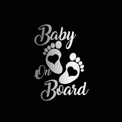 Automobilio lipdukas 3D 12,7cm*17,8CM Baby On Board lipdukai 3D lipdukai ant automobilio atspindinčio motociklo automobilio modelio