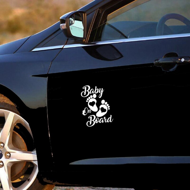 Automobilio lipdukas 3D 12,7cm*17,8CM Baby On Board lipdukai 3D lipdukai ant automobilio atspindinčio motociklo automobilio modelio