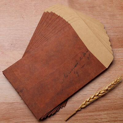 10 kom Retro omotnica od kraft papira Vintage blokovi za pisma DIY Pozivnice za vjenčanja Uredski materijal za korice od papira za pisma