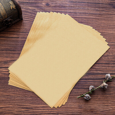 10 kom Retro omotnica od kraft papira Vintage blokovi za pisma DIY Pozivnice za vjenčanja Uredski materijal za korice od papira za pisma