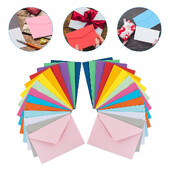 50 бр. Цветни малки пликове за печат 5x7 за покани Картичка Shell Картон Подарък Хартия за писане Капак