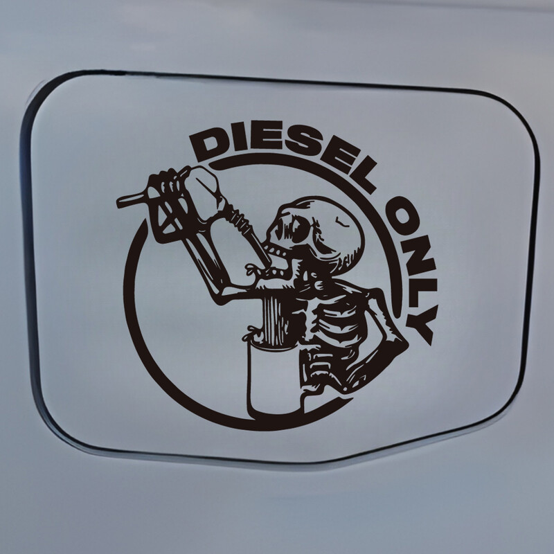 Pikapa 4X4 apvidus kravas automašīnas galvaskausa benzīna vāciņa uzlīmes, dekoratīvās automašīnu uzlīmes personalizēta pielāgošana vairumtirdzniecība