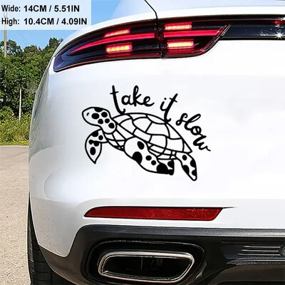 Take It Slow Turtle Auto Naljepnica Za Laptop Boca Kamion Telefon Boja Vozila Prozor Zid Šalica Ribarski Brod Naljepnice Skateboard Autom
