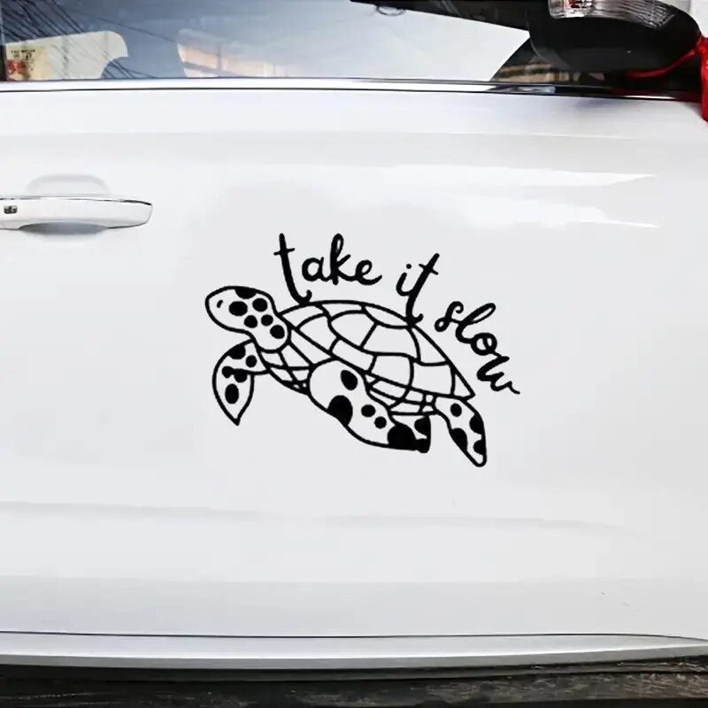 Take It Slow Turtle Auto Naljepnica Za Laptop Boca Kamion Telefon Boja Vozila Prozor Zid Šalica Ribarski Brod Naljepnice Skateboard Autom