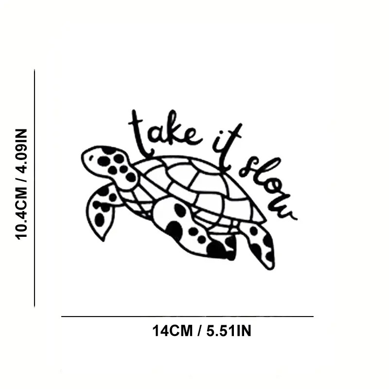 Take It Slow Turtle Auto Naljepnica Za Laptop Boca Kamion Telefon Boja Vozila Prozor Zid Šalica Ribarski Brod Naljepnice Skateboard Autom