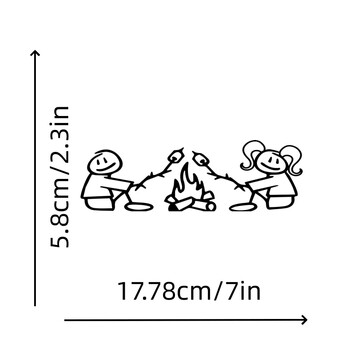 Стикер за къмпинг стикер Забавен винилов стикер за броня на камион