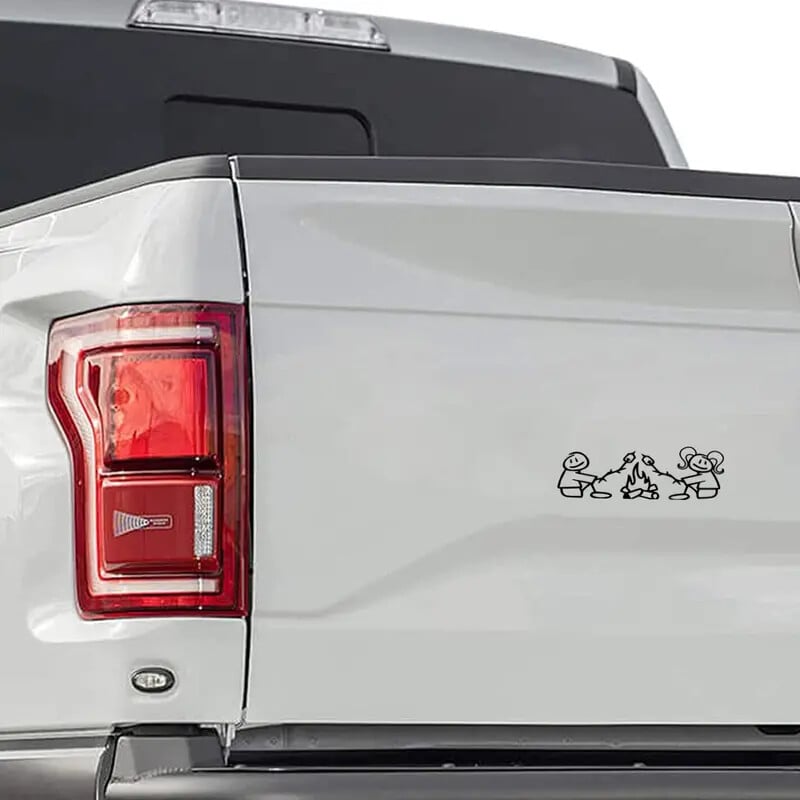 Camping matrica Vicces vinil autós teherautó lökhárító matrica