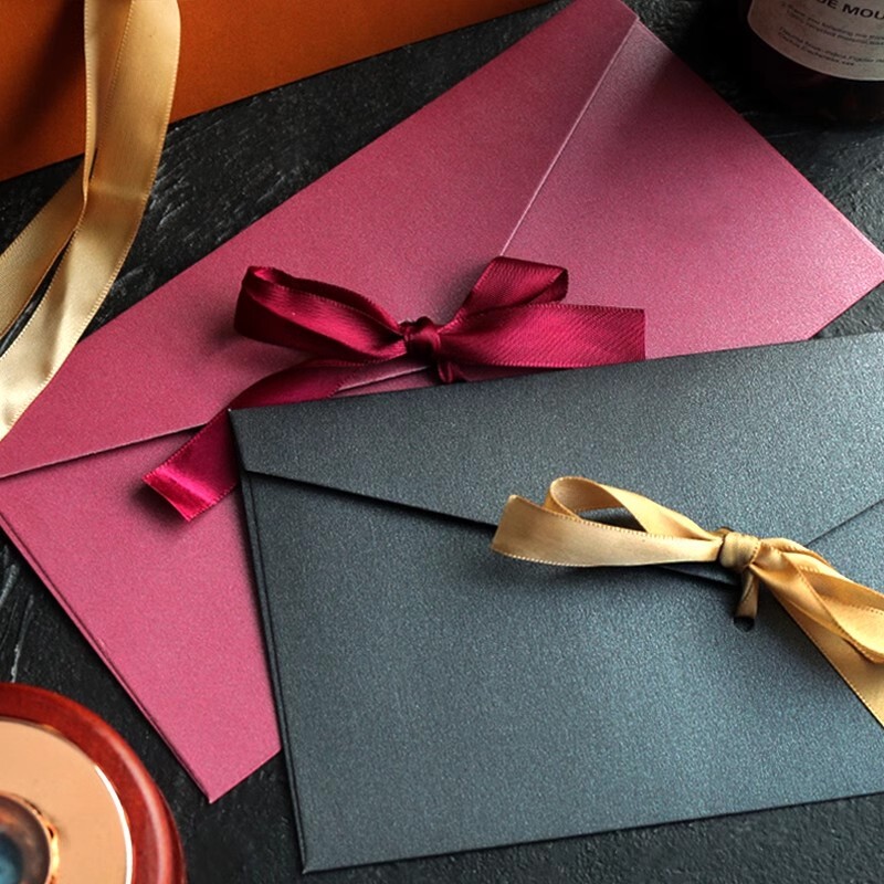 5 kom Kawaii Bowknot Envelopes Simpatične omotnice za gotovinu za pisma Papir DIY Pozivnice za vjenčanje Omot Uredski materijal