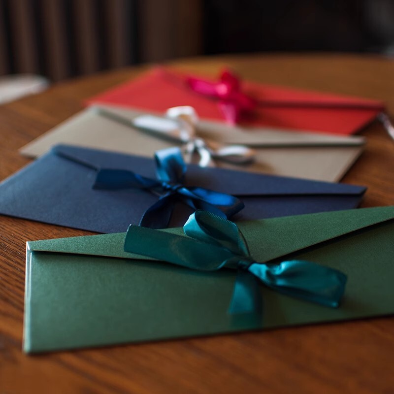 5 kom Kawaii Bowknot Envelopes Simpatične omotnice za gotovinu za pisma Papir DIY Pozivnice za vjenčanje Omot Uredski materijal