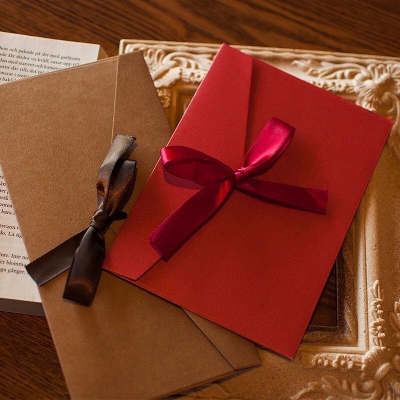 5 kom Kawaii Bowknot Envelopes Simpatične omotnice za gotovinu za pisma Papir DIY Pozivnice za vjenčanje Omot Uredski materijal