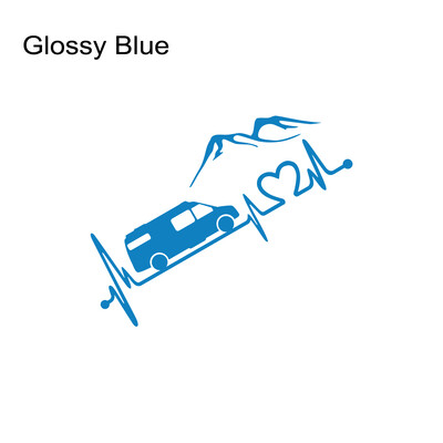 Autocolant de vinil pentru rulotă de diferite dimensiuni, autocolant în stil montan, decorare auto impermeabilă pe bara de protecție a caroseriei, fereastra din spate, laptop