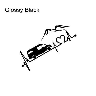 Autocolant de vinil pentru rulotă de diferite dimensiuni, autocolant în stil montan, decorare auto impermeabilă pe bara de protecție a caroseriei, fereastra din spate, laptop