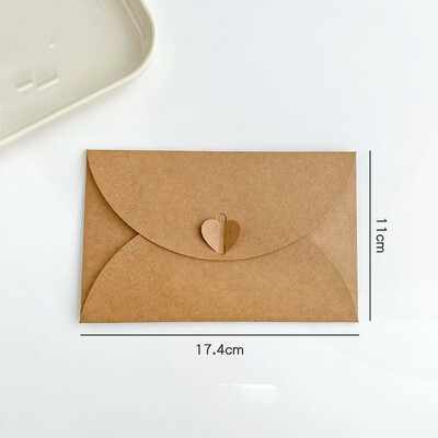 10 kom / pakiranje Veće Mini Male 17,5 x 11 CM / 10,5 x 7 CM Kuverte veličine od kraft papira Vintage Kuverta s leptir poklon karticom