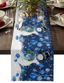 Χριστουγεννιάτικο Χειμωνιάτικο Μπλε Χιονάνθρωπος Διακόσμηση Τραπεζιού Διακόσμηση Τραπεζιού Διακόσμηση Τραπεζιού Διακόσμηση Τραπεζιού